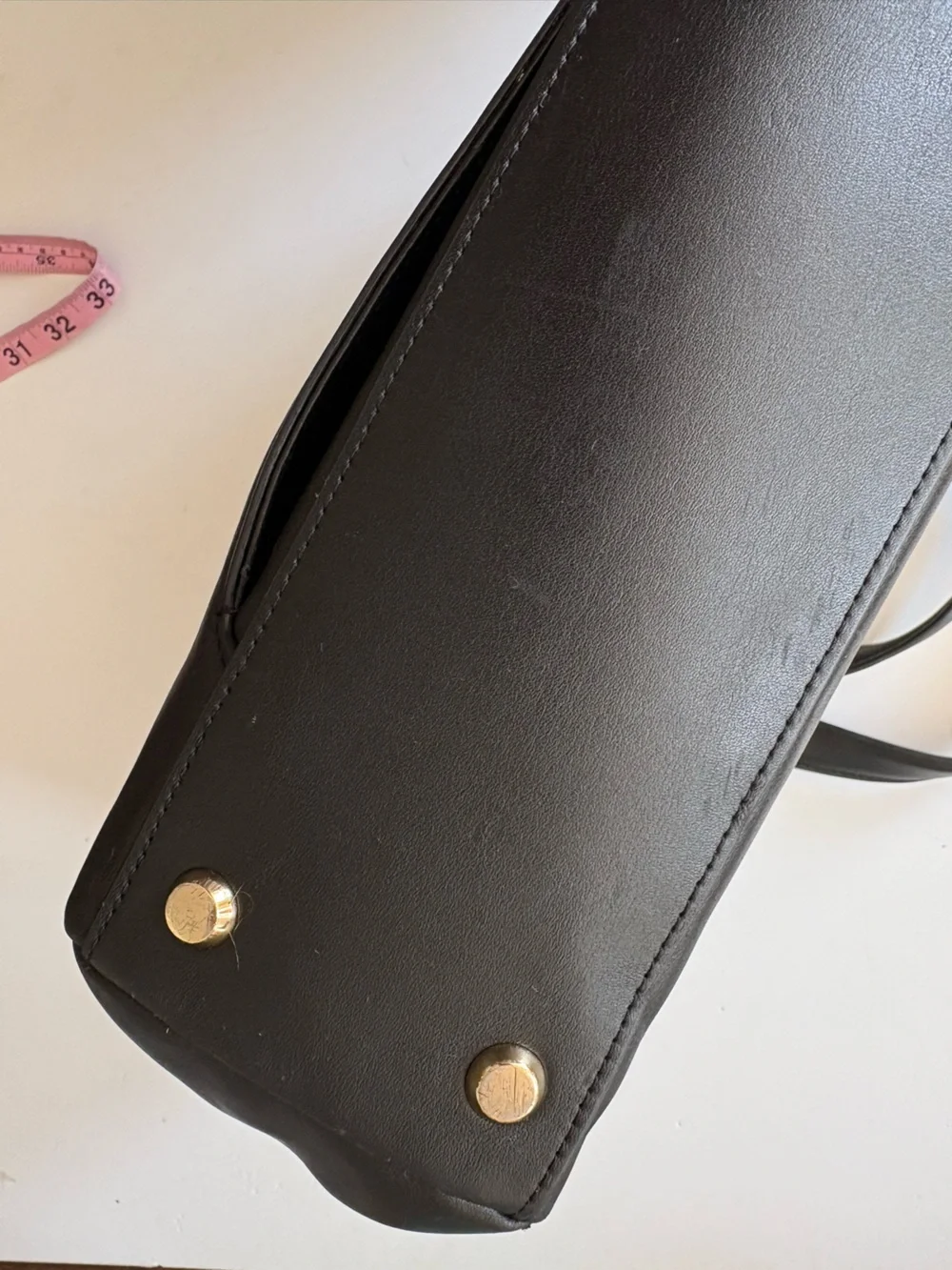 Tumi || Voyageur Vail Tote Medium Black Leather Light Gold Hardware